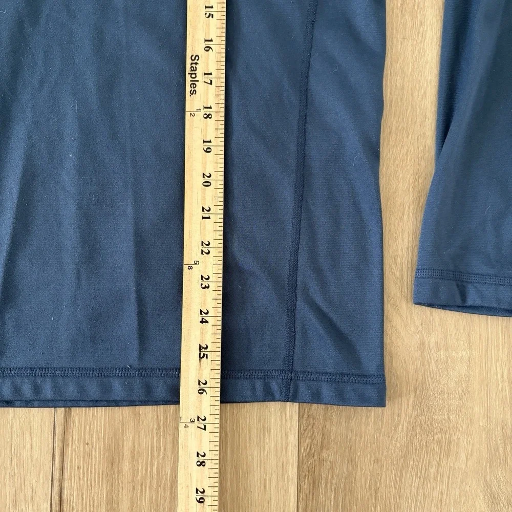 The North Face Blue Fleece 1/4 Zip Mock Neck Pullover Long Sleeve Size M